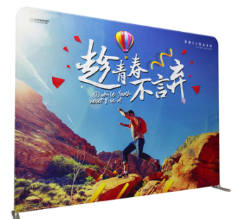 厂家批发活动会议海报架网红直播快幕秀展架广告会展铝合金背景墙